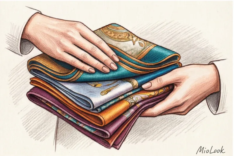 Шелковые платки: 10 стильных способов завязать аксессуар - 7