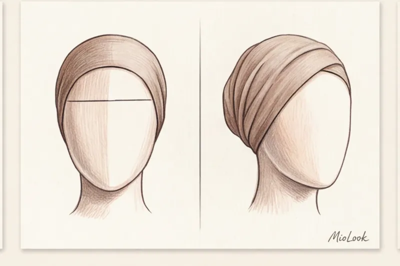 Идеальный хиджаб для вытянутого и овального лица - 8