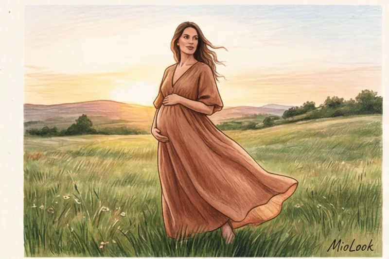 Идеи образов для беременной фотосессии: от студии до природы - 4