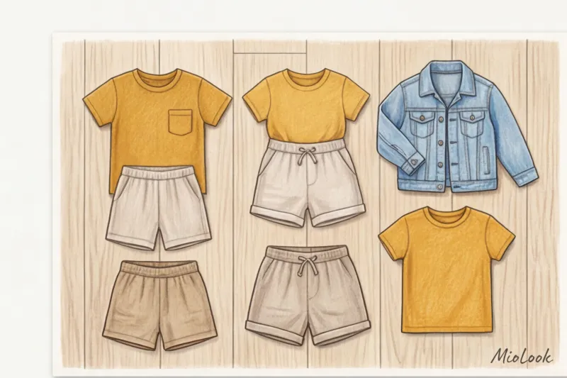 Summer capsule for a child: a wardrobe for the sea and the city