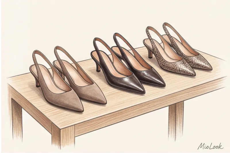 Актуальные туфли: каблуки рюмочки (Kitten Heel), слингбэки и острый мыс - 3