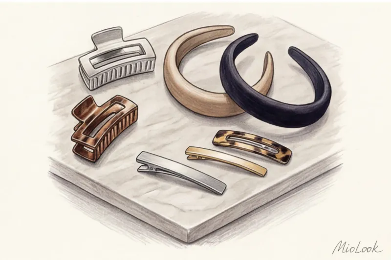 Аксессуары для волос: модные крабики, ободки и заколки - 8