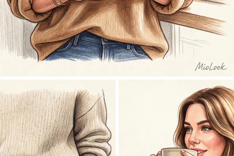 Как носить объемный свитер оверсайз и не прибавлять себе лишних килограммов - 5