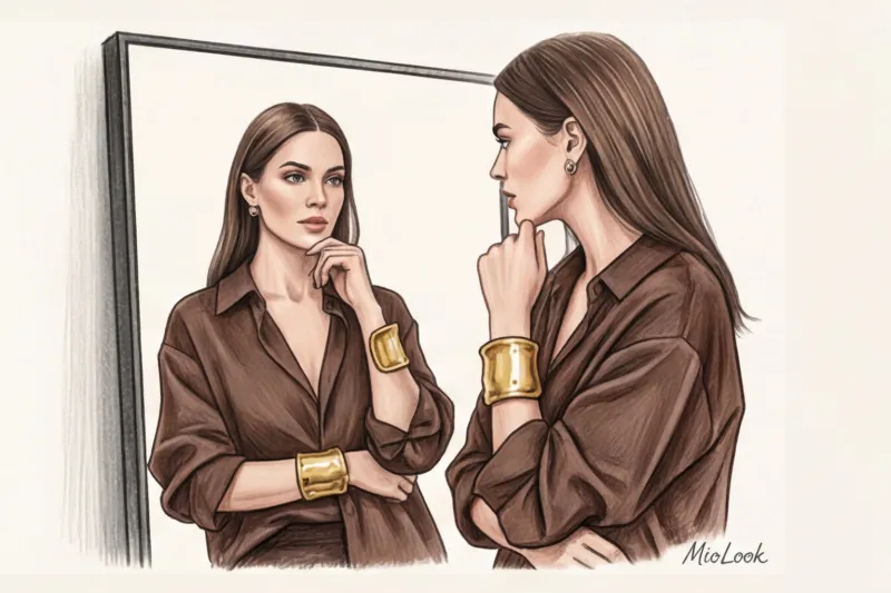 Акцентные украшения: с чем носить крупные цепи, моносерьги и чокеры - 6