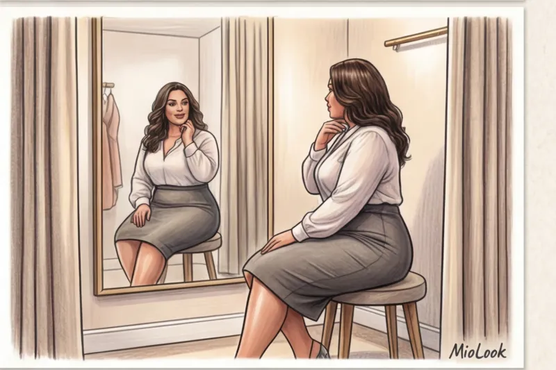 Деловой гардероб plus size: стильные образы для офиса - 6