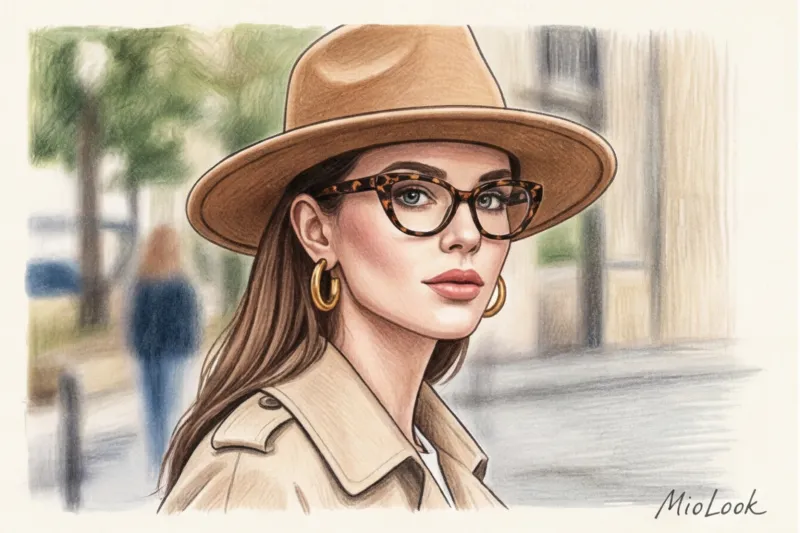 Очки, шляпа и крупные серьги: как сочетать аксессуары в портретной зоне - 4