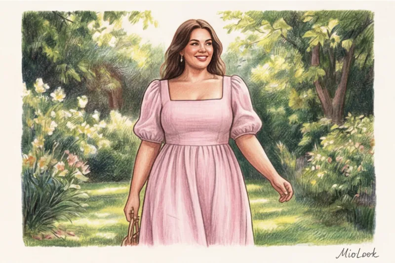 Стиль Cottagecore и Coquette для полных девушек: комплиментарные фасоны - 8