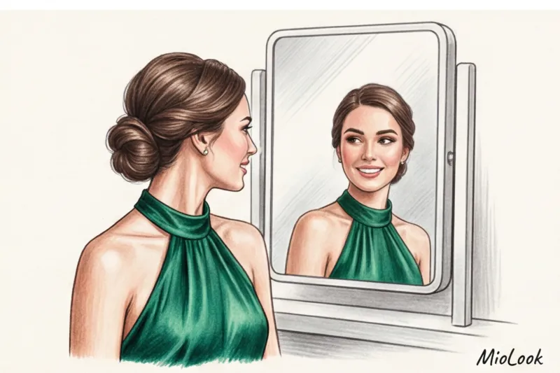 Прически под вырез халтер и американскую пройму - 2