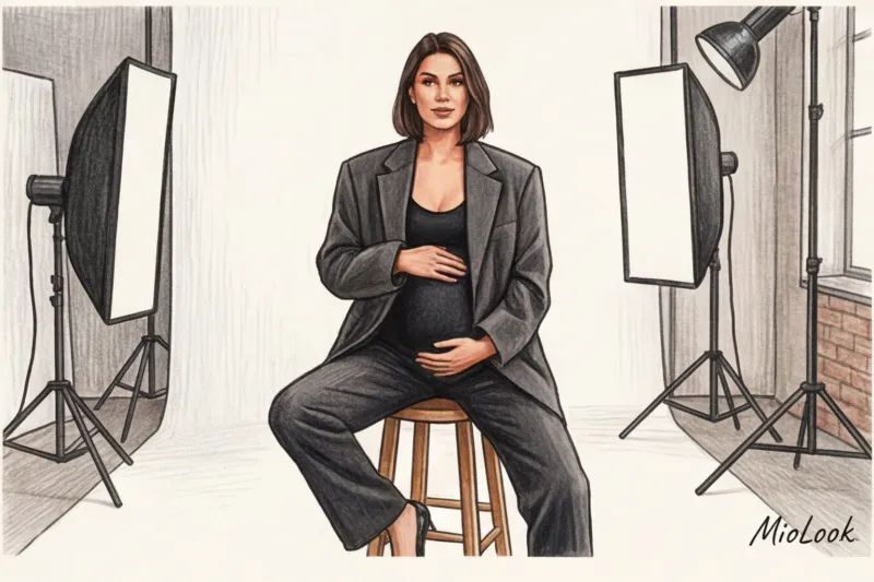 Идеи образов для беременной фотосессии: от студии до природы - 8