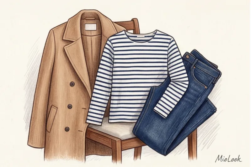 Сочетание принтов и однотонных вещей в капсульном гардеробе - 4