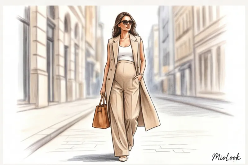 Летний деловой гардероб для беременных: как стильно одеваться в жару - 5