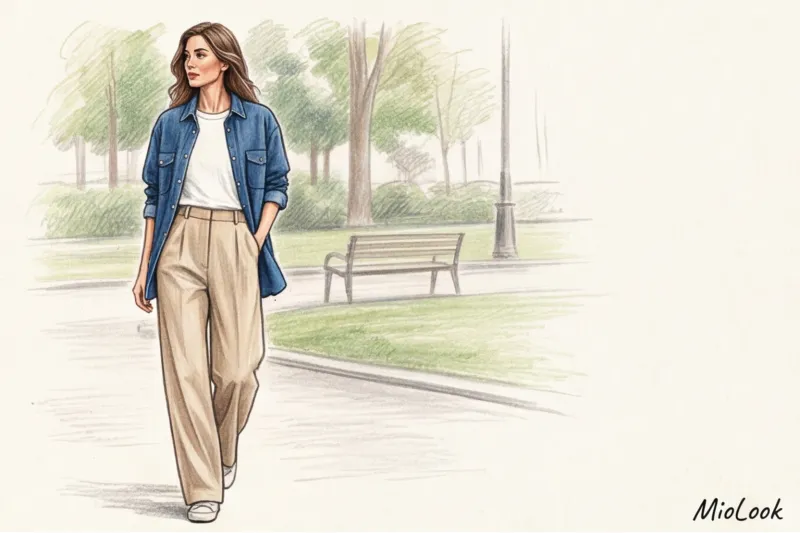 Джинсовая рубашка в женском гардеробе: идеи многослойных образов - 2