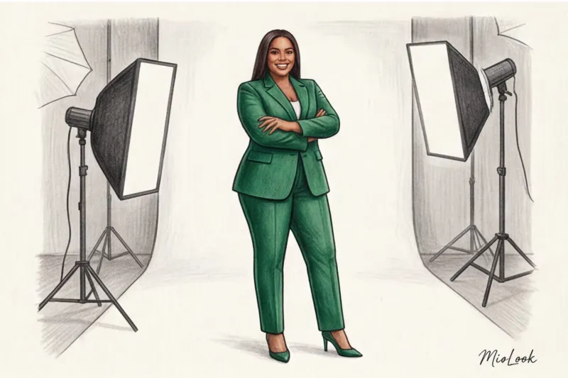 Деловая фотосессия для полных женщин: выигрышные фасоны и образы - 8