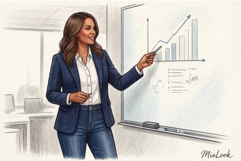 Джинсы в офисе: какие модели допустимы по дресс-коду и с чем их носить - 7