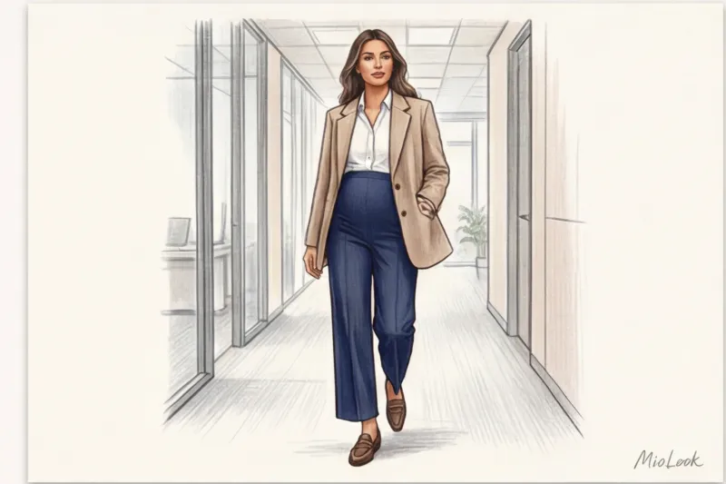 Идеальные офисные брюки для беременных: как выбрать фасон и посадку - 4