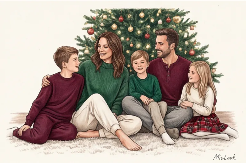 Уютный Новый год: выбираем праздничные пижамы и свитера для Family Look - 8