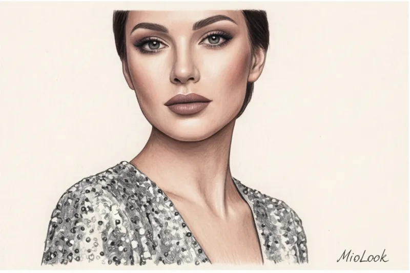 Макияж под вечернее платье с пайетками: как не перегрузить сияющий образ - 7