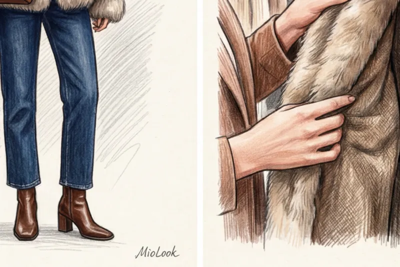 Шубы из экомеха: актуальные фасоны и правила стилизации - 8