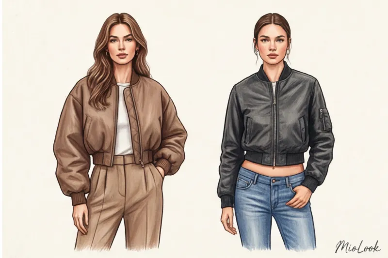 Женский бомбер в базовом гардеробе: актуальные образы - 6