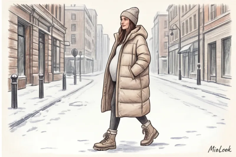 Пуховик для беременных на зиму: как выбрать теплую и удобную модель - 9