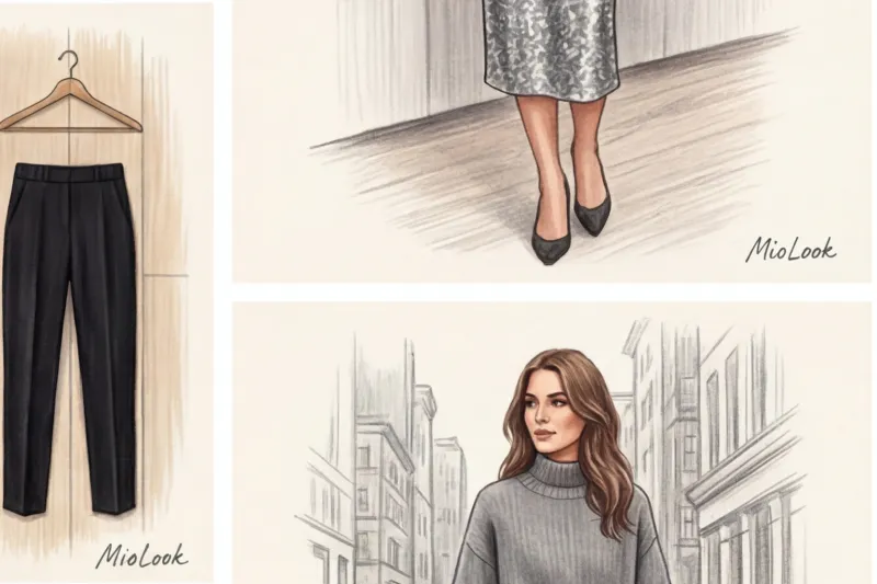 Игра фактур: шелк, бархат и пайетки в нарядной капсуле - 6