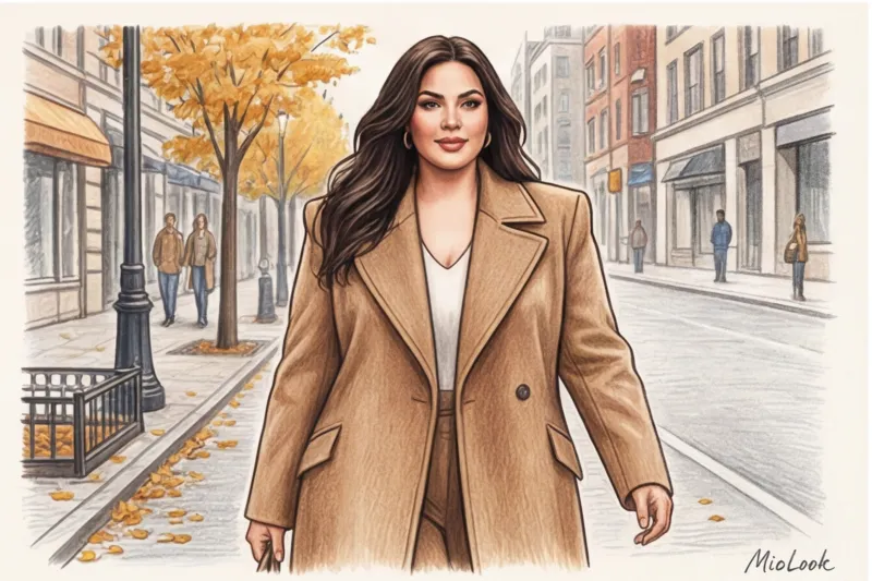 Верхняя одежда для полных женщин: как выбрать стройнящие фасоны - 7