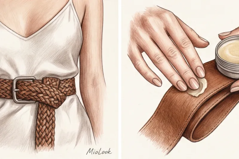 7 способов стильно завязать длинный кожаный ремень - 5