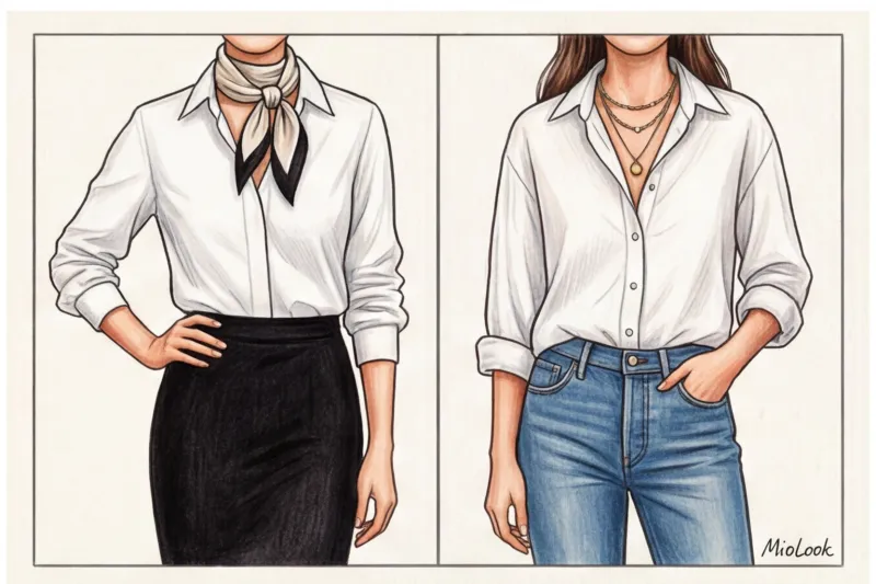 Белая рубашка в женском гардеробе: секреты выбора и стилизации - 5