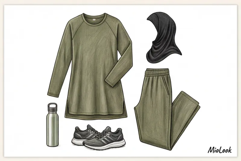 Спортивные туники для скромной моды: идеальная длина и свобода движений - 5