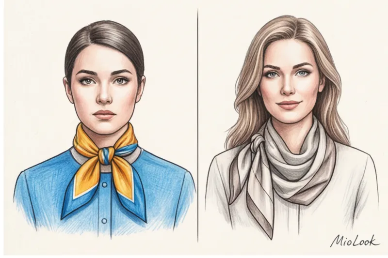 Шелковый платок в деловом гардеробе: как носить, чтобы выглядеть статусно - 3