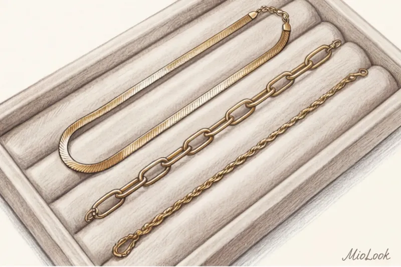 Как красиво сочетать цепочки на шее: искусство многослойности - 2