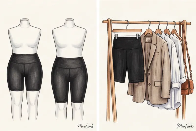 Как носить велосипедки девушкам plus-size: правила коррекции фигуры - 5