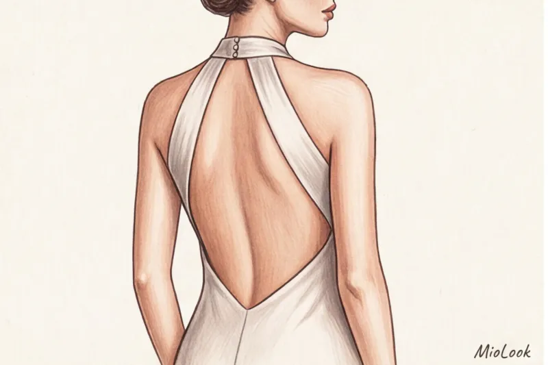 Бюстгальтер под асимметричную одежду: платья на одно плечо и халтер - 4