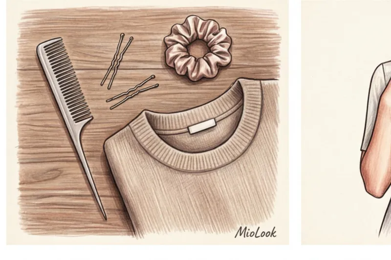 Базовый гардероб: какую прическу выбрать под классический круглый вырез - 7