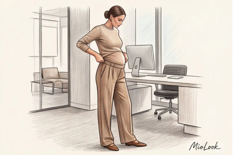 Жизнь без «беременных» отделов: как носить обычные вещи все 9 месяцев - 4