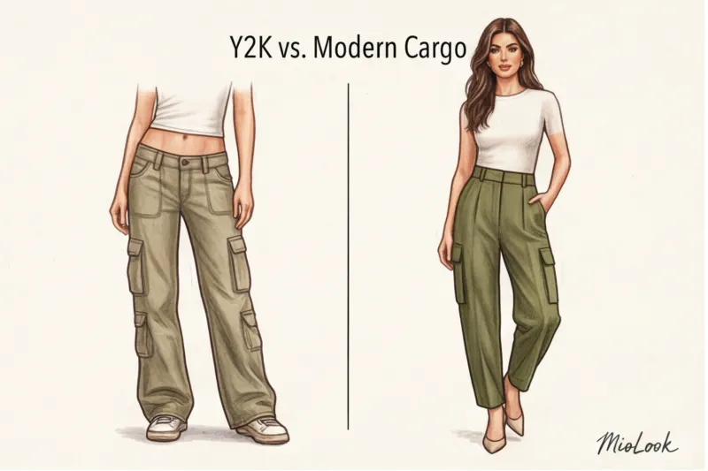 Women's cargo pants: what to wear them with feminine style