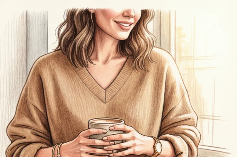 Как носить объемный свитер оверсайз и не прибавлять себе лишних килограммов - 2