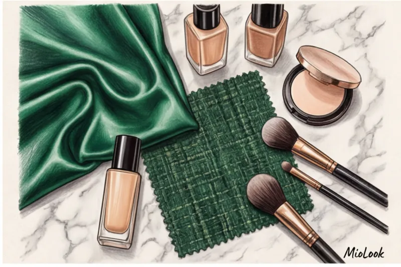 Макияж под зеленое и изумрудное платье: подчеркиваем цвет наряда - 9