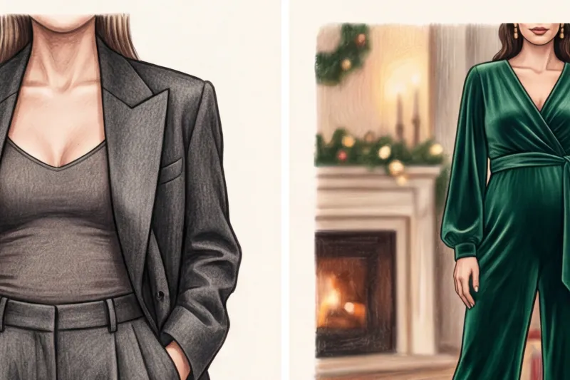 Альтернатива платью: нарядные брючные костюмы и комбинезоны - 2