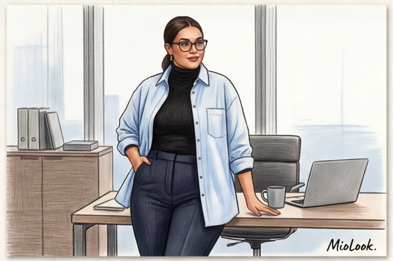 Многослойность для полных: как сочетать вещи и не казаться больше - 5