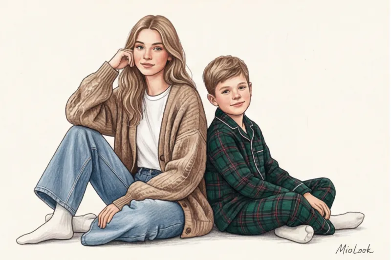 Уютный Новый год: выбираем праздничные пижамы и свитера для Family Look - 4