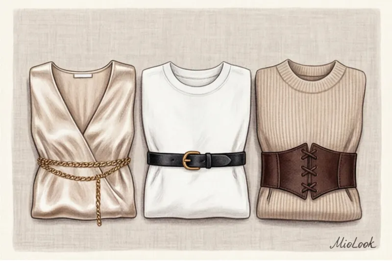 Как правильно подобрать и носить ремень с платьем - 2