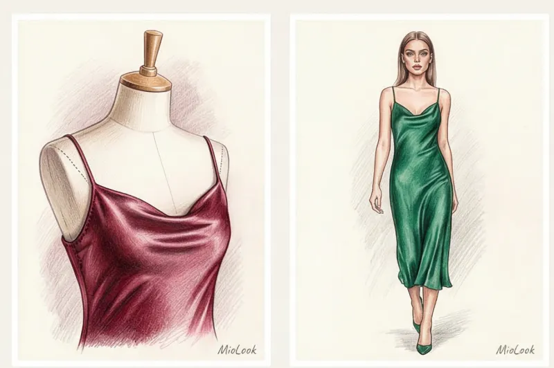 Slip dress: what it is, cut and style features