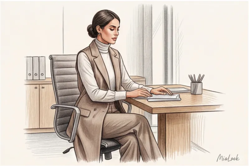 Деловой стиль в modest fashion: закрытые образы для офиса - 4