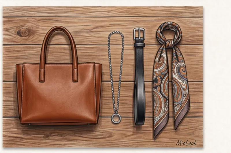 Аксессуары для фигуры «яблоко»: создаем вертикаль и скрываем объем на талии - 6