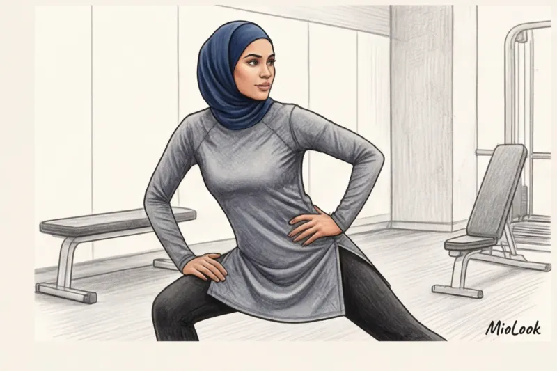 Спортивные туники для скромной моды: идеальная длина и свобода движений - 7