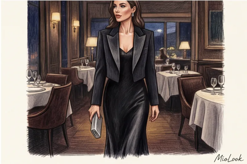 Платье-комбинация в вечернем гардеробе: идеи образов для праздника - 9