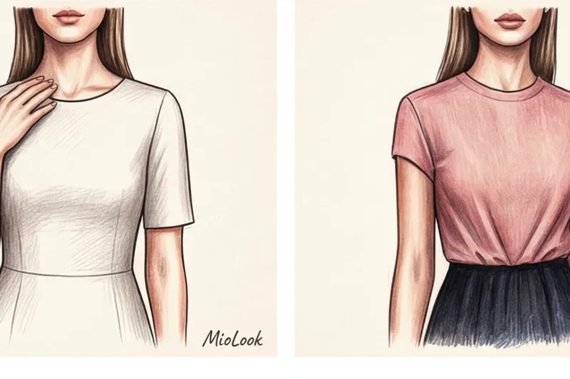 Базовый гардероб: какую прическу выбрать под классический круглый вырез - 8