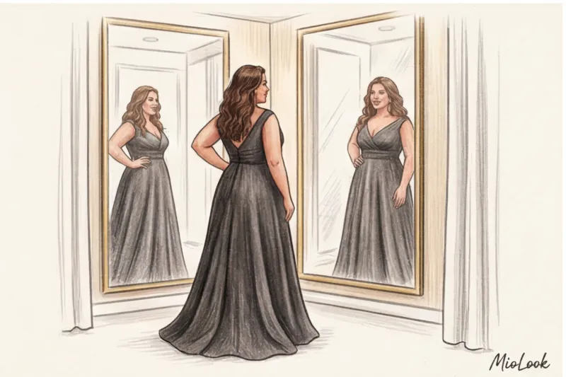 Вечерняя мода plus size: идеальное платье для полной фигуры - 7