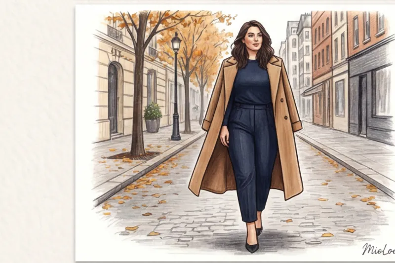 Тип фигуры «яблоко» у полных: как составить базу и скрыть живот - 4